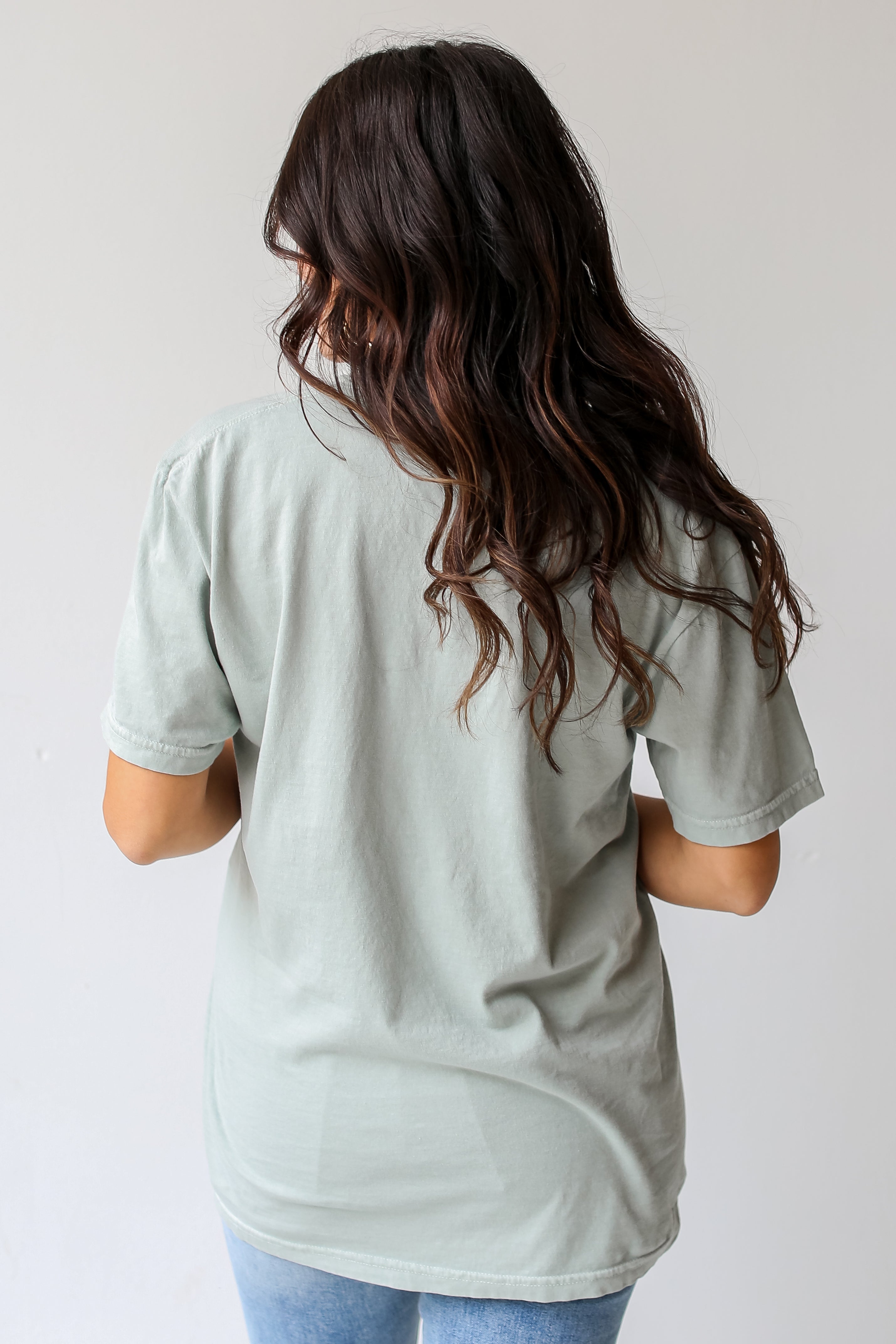 Sage Destin Florida Script Tee back view