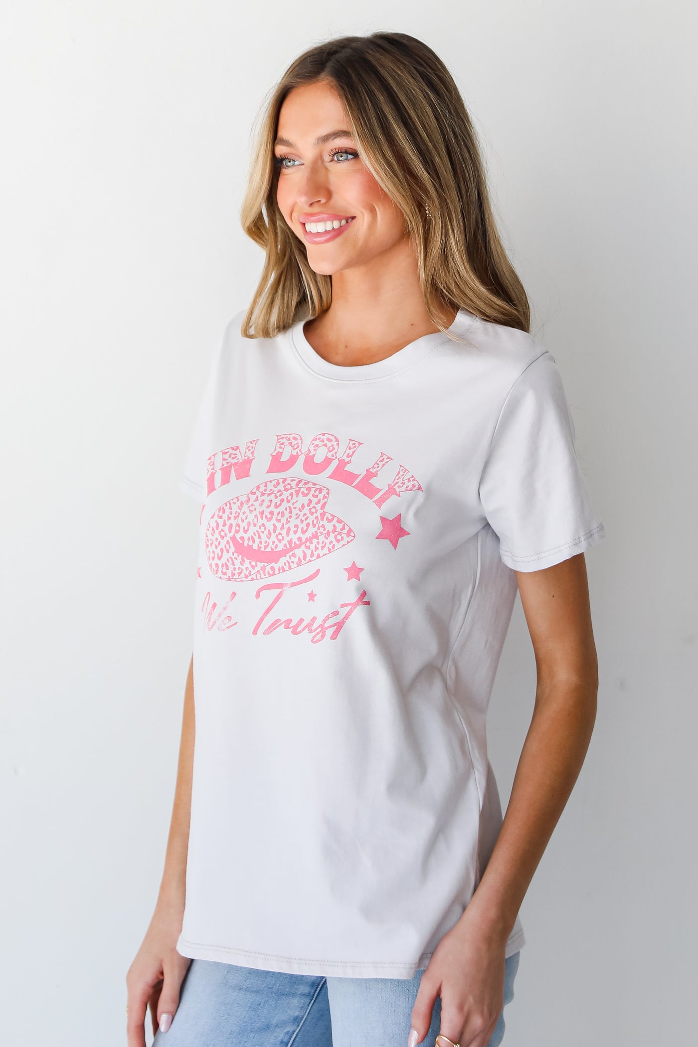 In Dolly We Trust Graphic Tee side view
