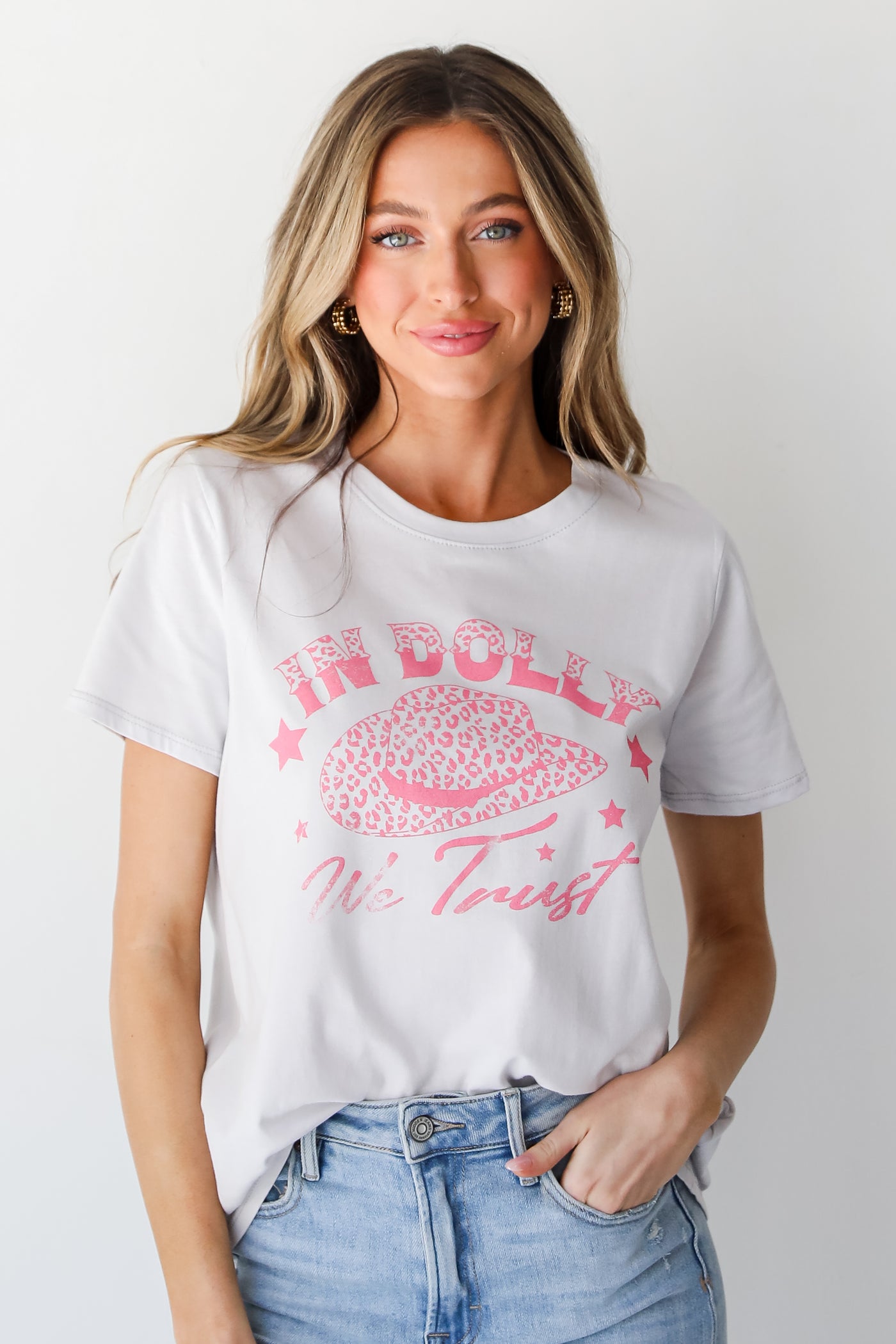 In Dolly We Trust Graphic Tee front view