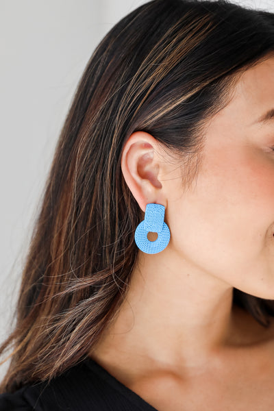 blue Statement Earrings