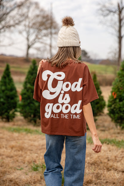 Chestnut God Is Good All The Time Tee