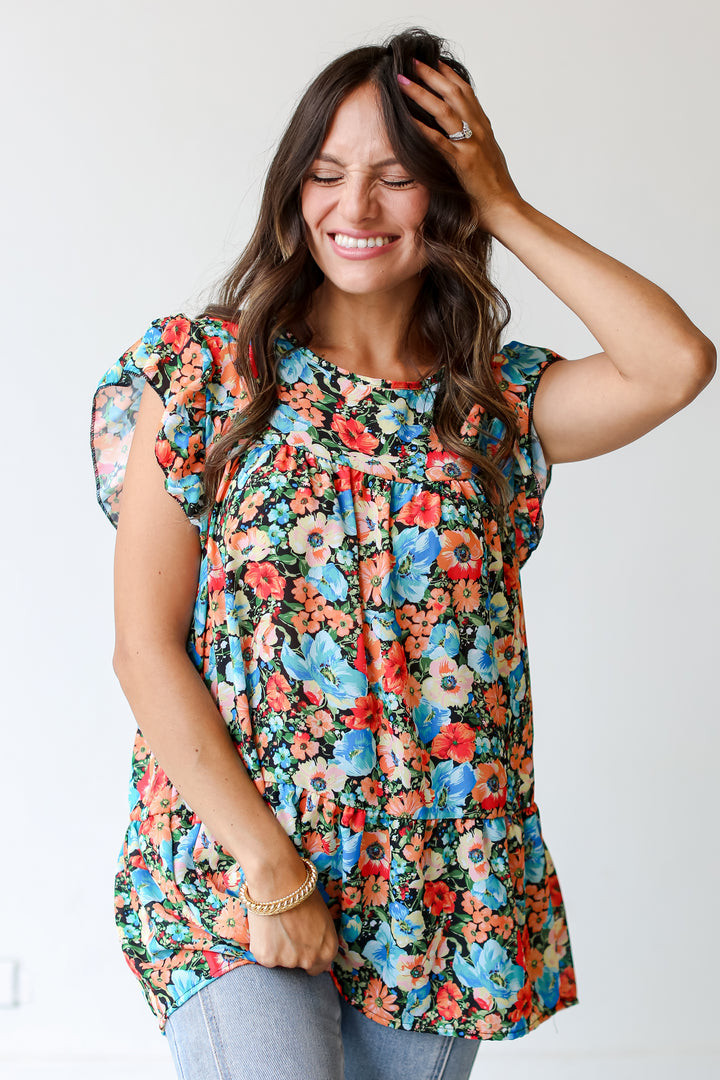 Floral Blouse front view