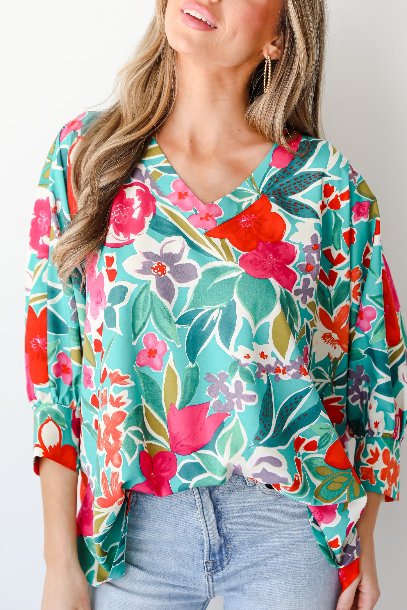 Absolutely Abloom Floral Blouse