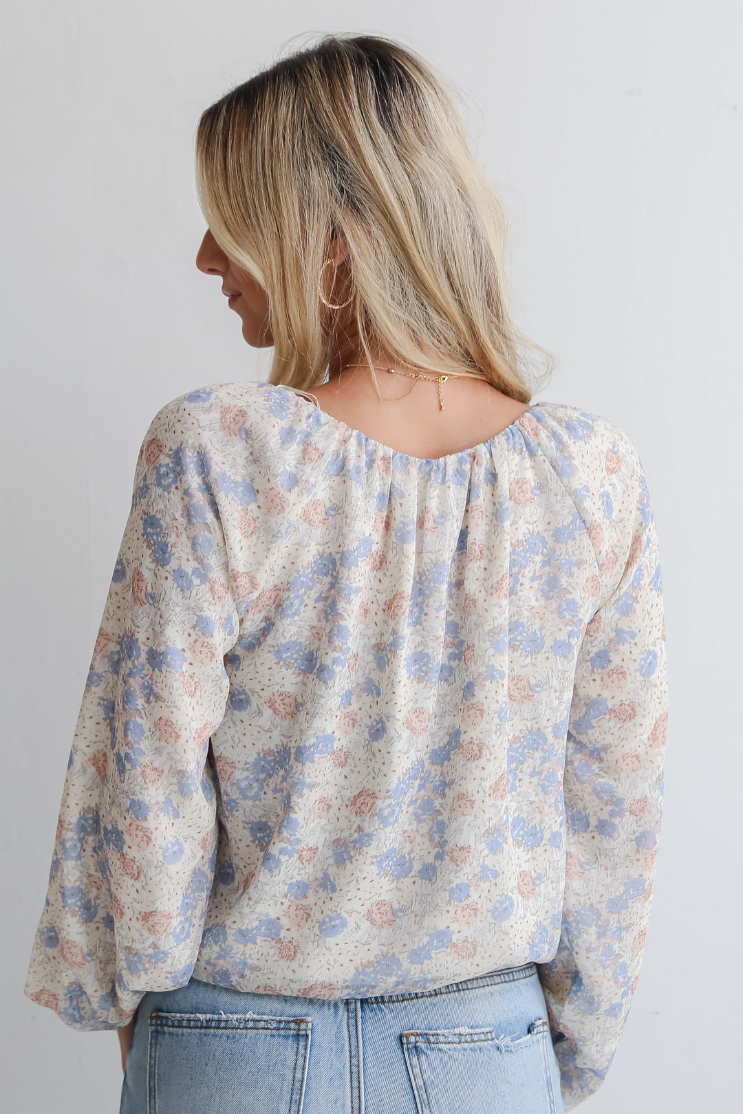 Stylish Grace Cream Floral Blouse