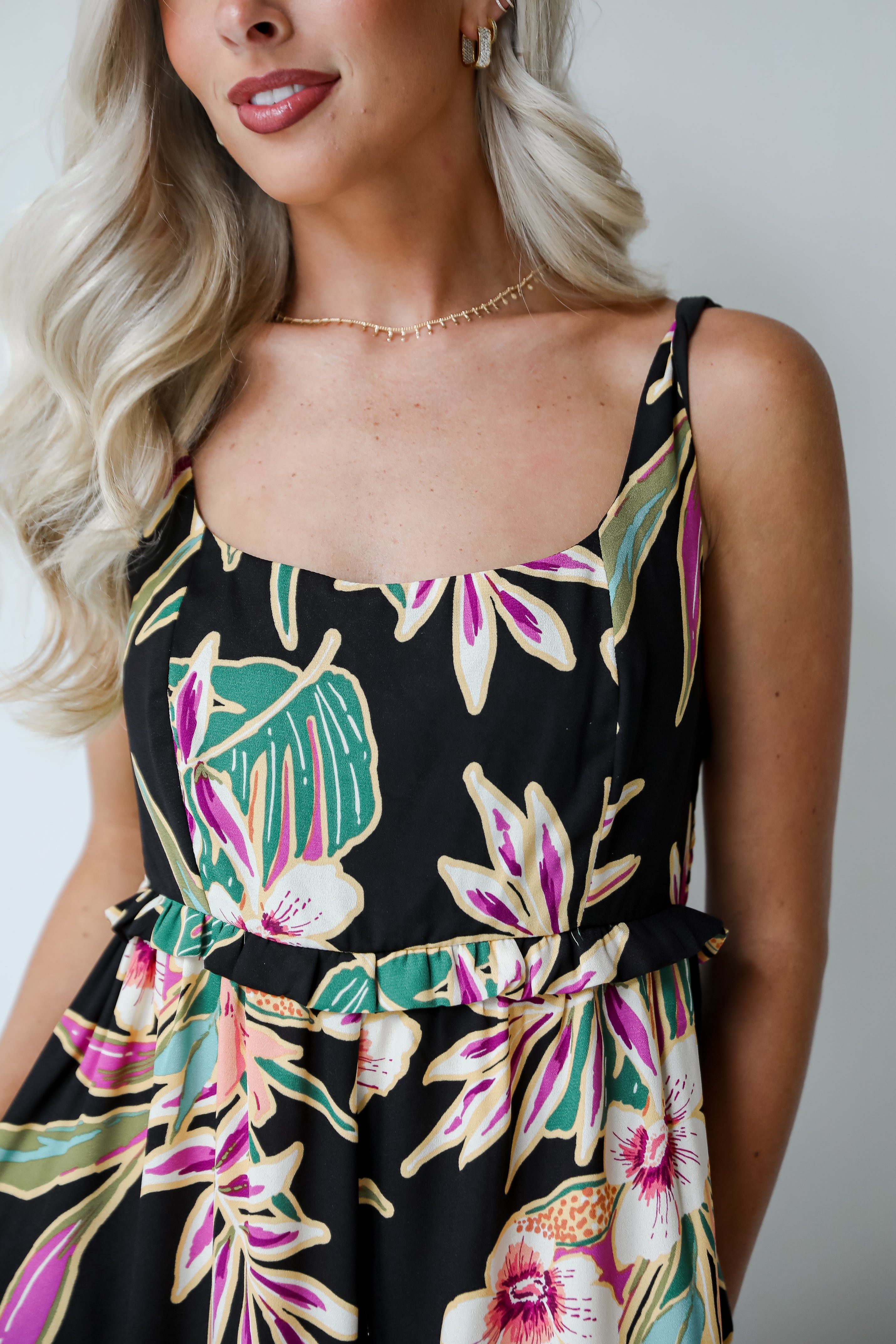 Cute Black Floral Jumpsuit | Chic Jumpsuits | ShopDressUp – Dress Up