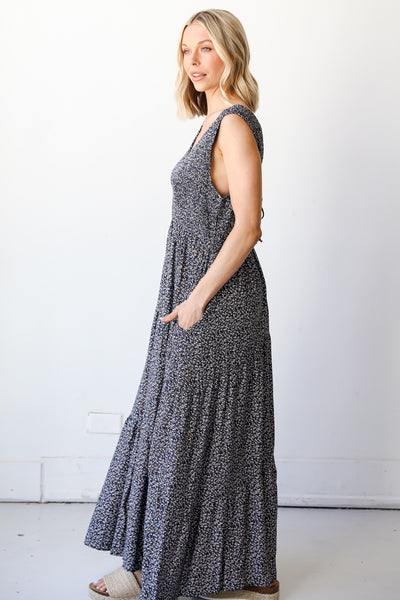  Floral Maxi Dress side view