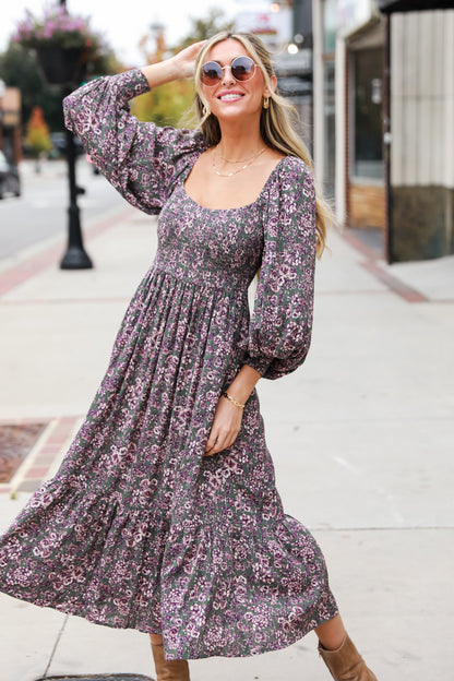 Floral Midi Dress