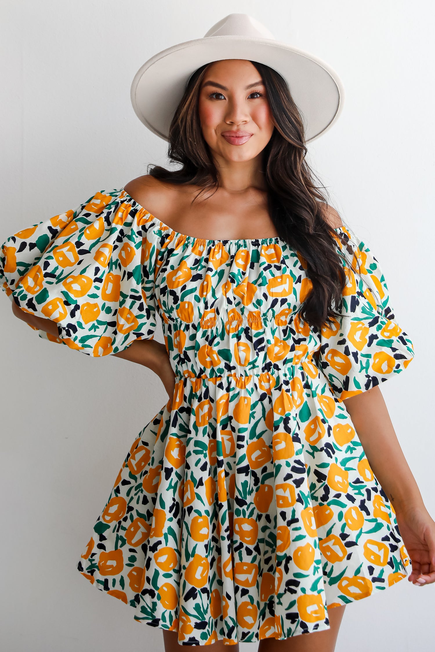 Fairytale Days Yellow Floral Mini Dress