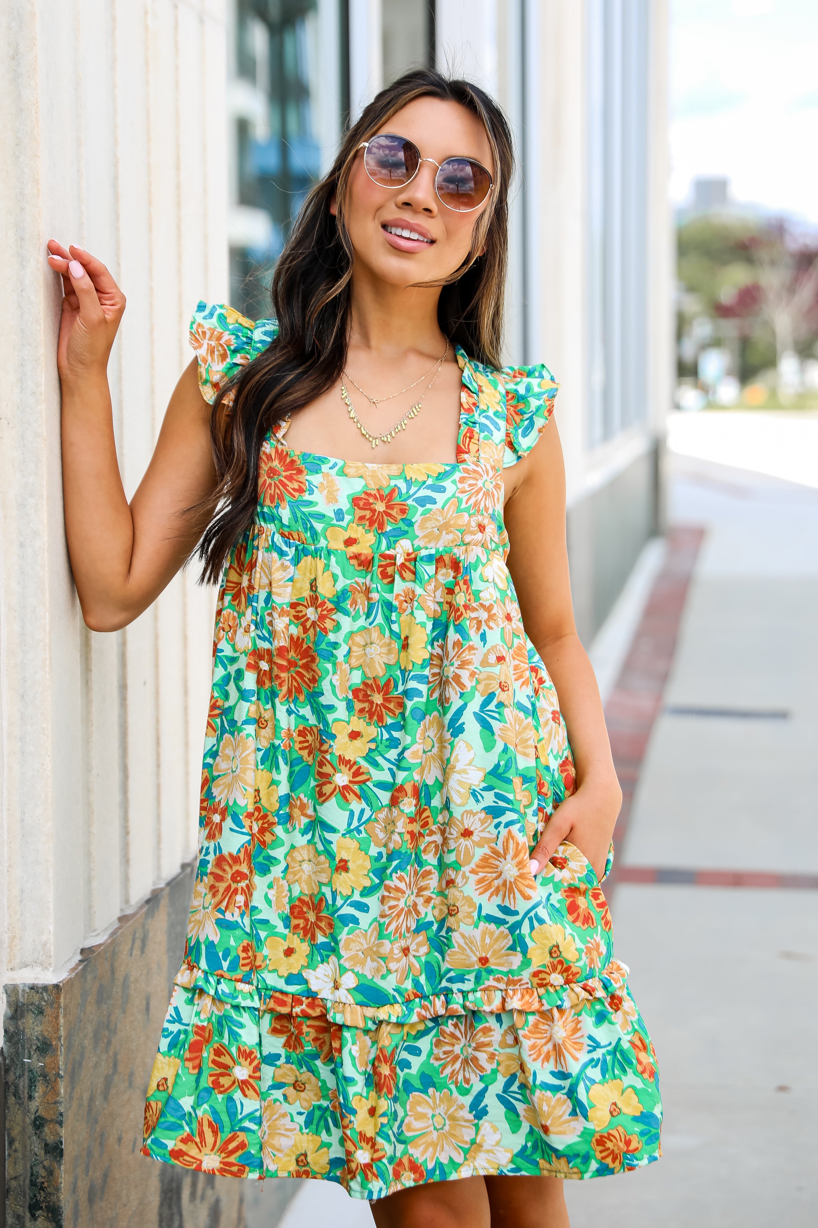 Darling Mindset Floral Mini Dress