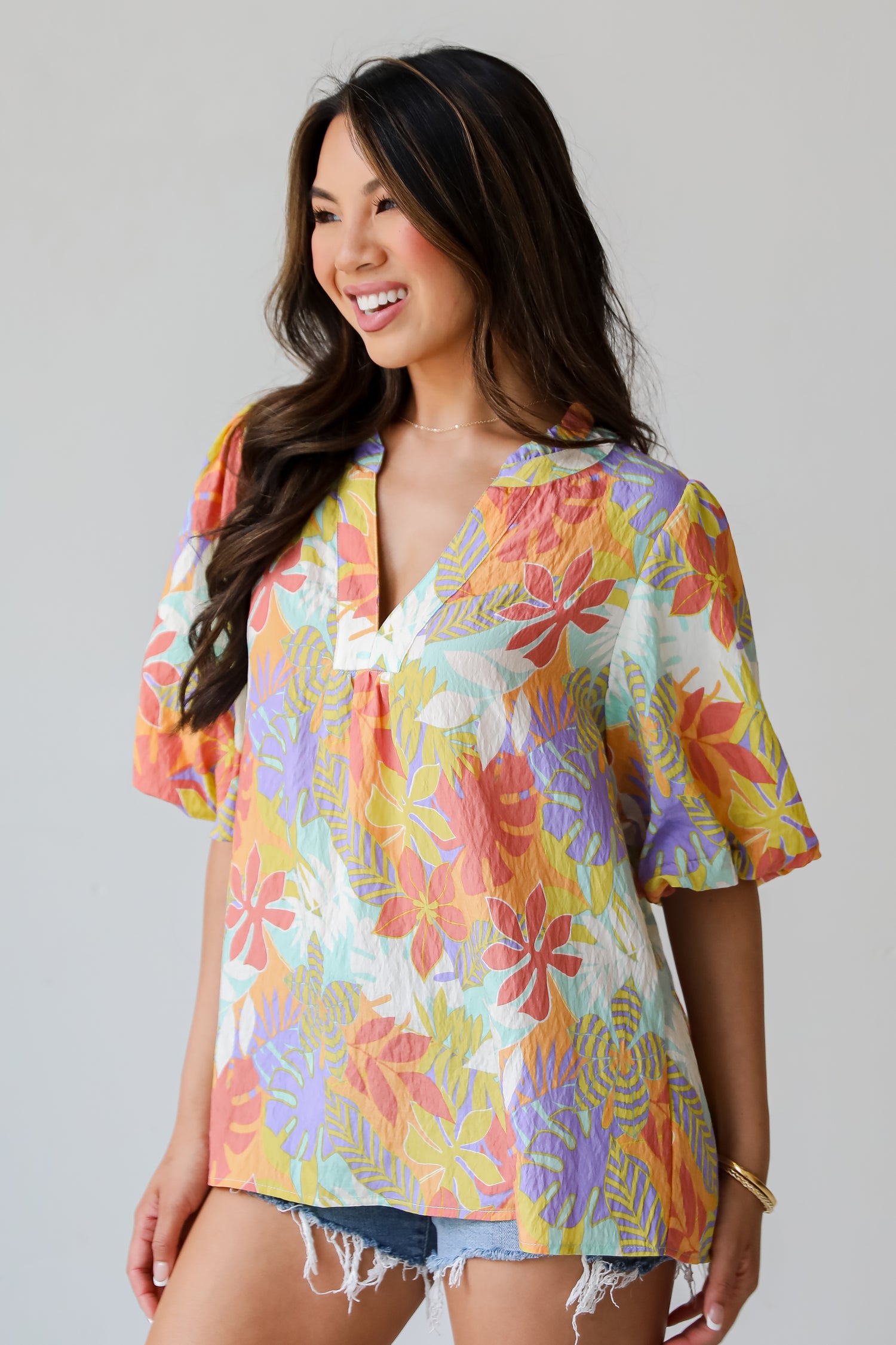 Majorly Poised Floral Blouse