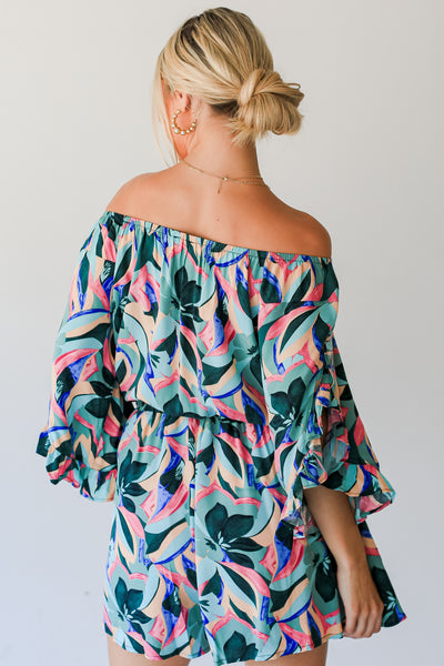 tropical Romper back view