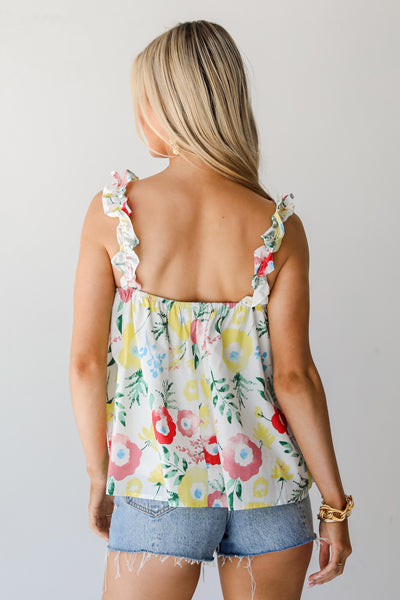 Floral Tank back view