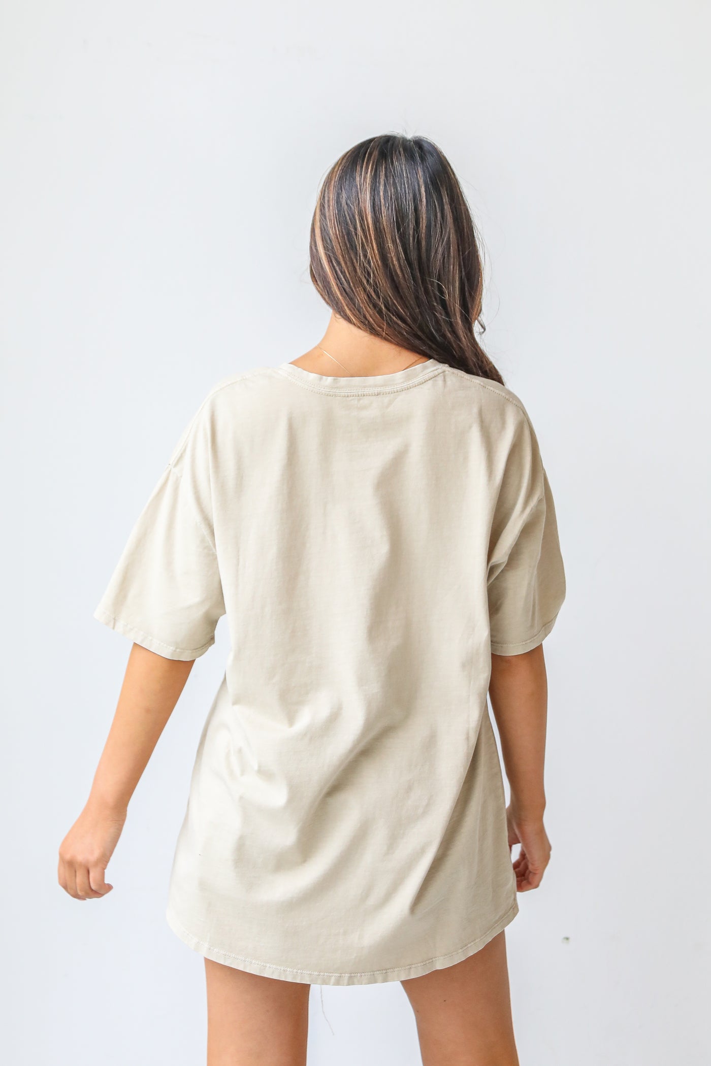 taupe Florida Graphic Tee back view
