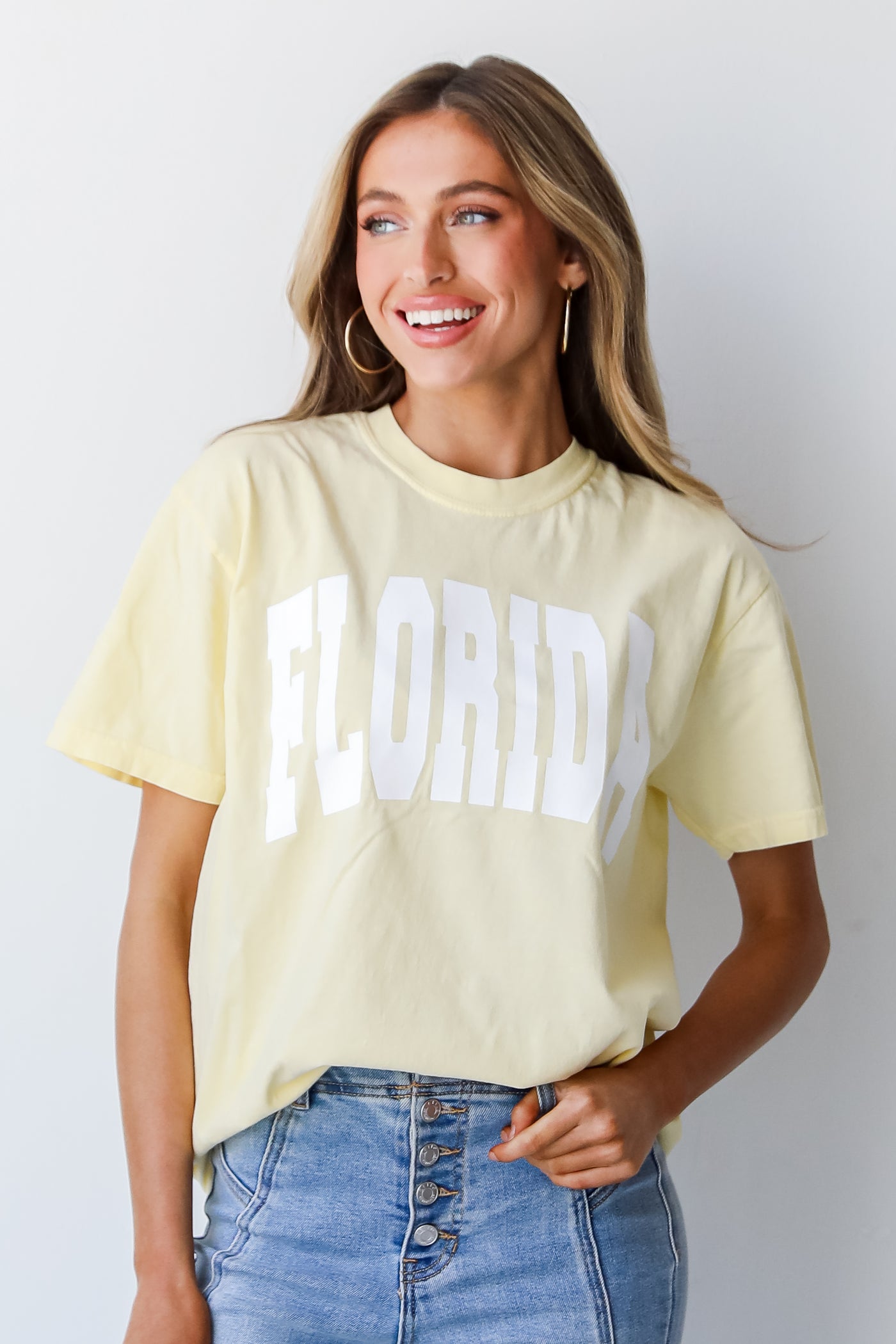 Yellow Florida Tee front view