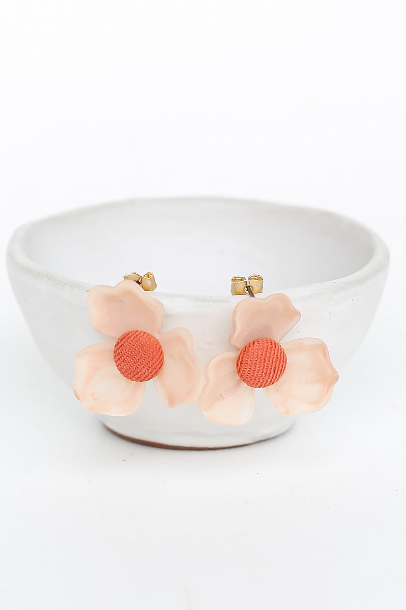 Flower Stud Earrings close up