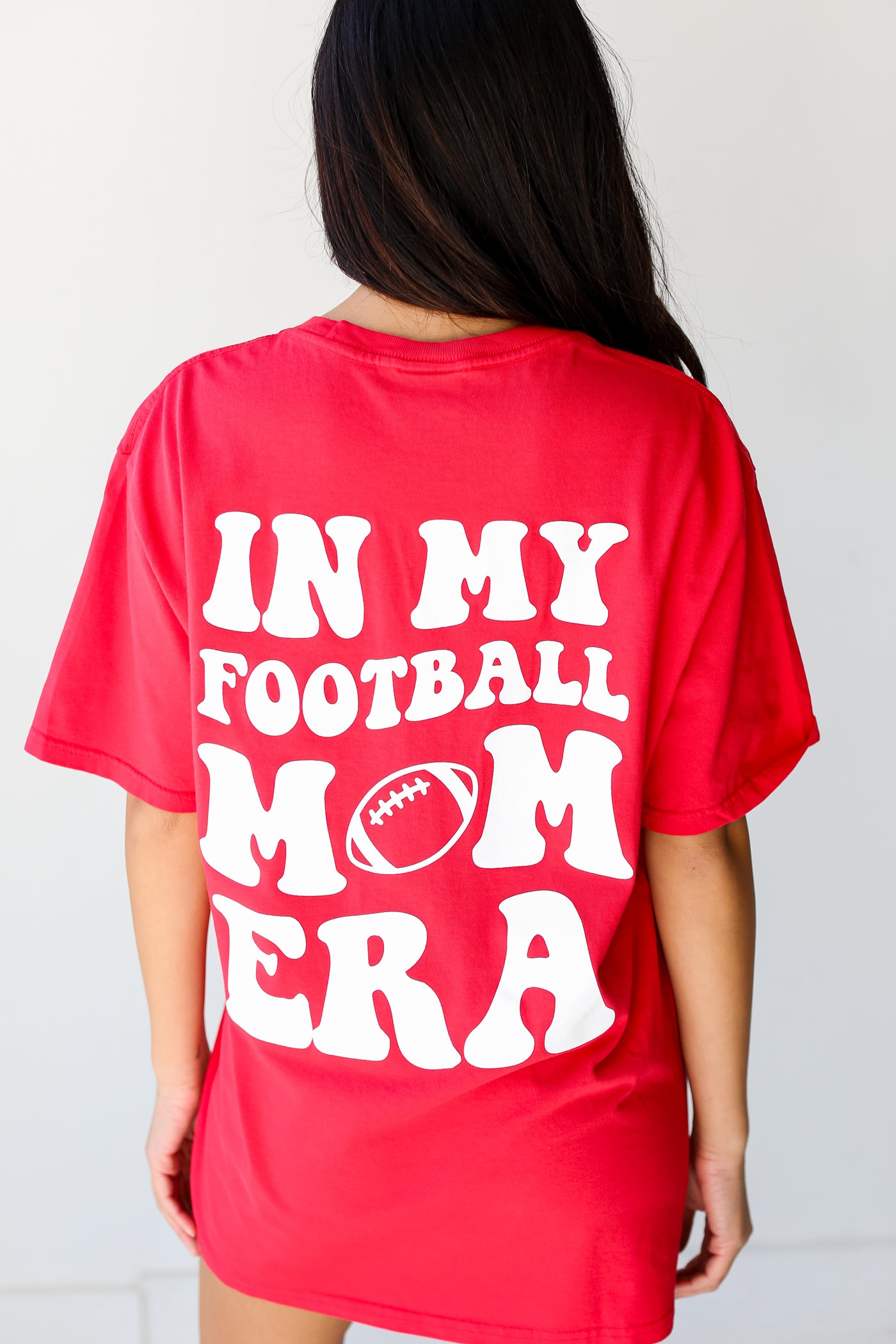 red In My Football Mom Era Tee