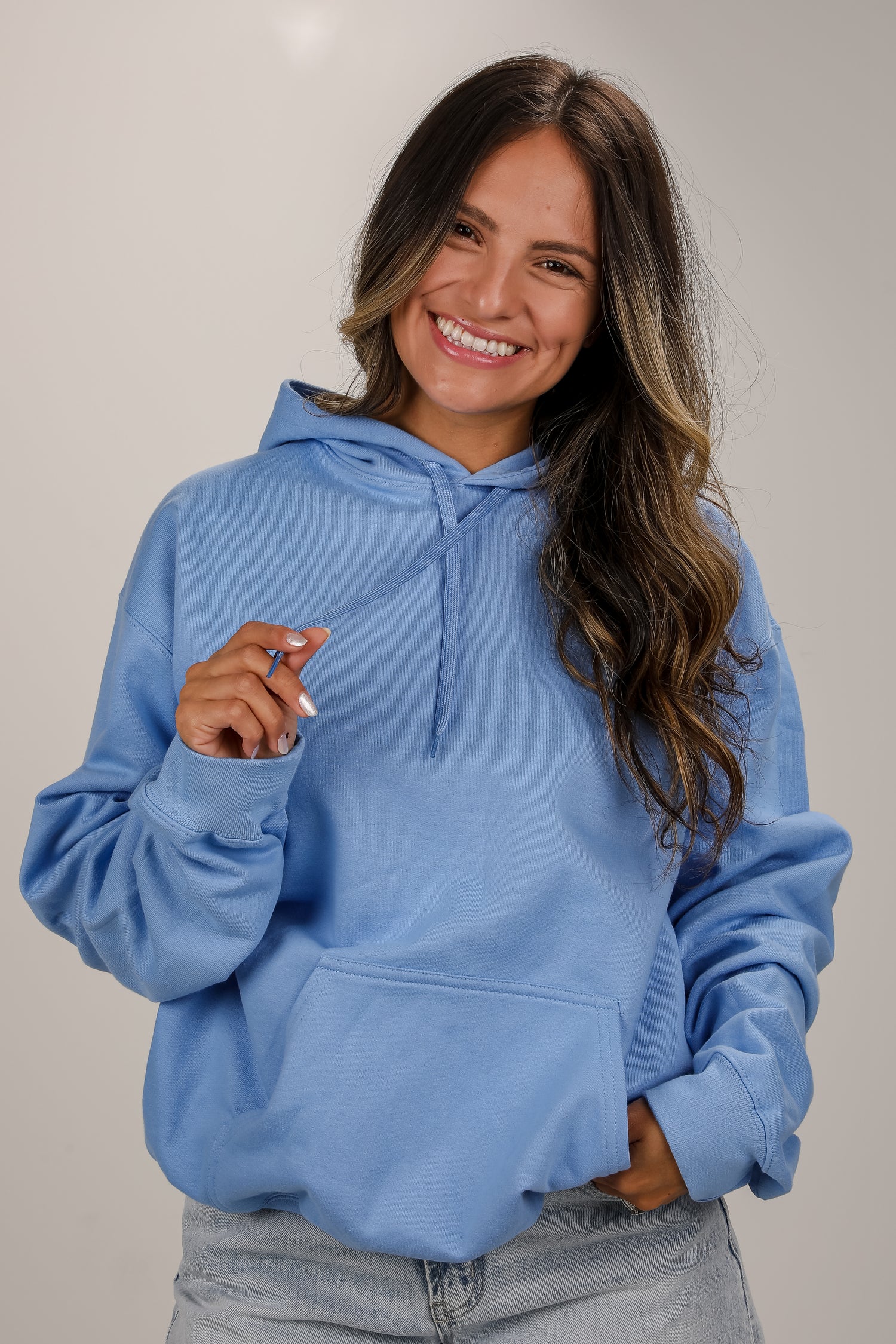 Light Blue Our World Needs Jesus Hoodie | DU Exclusives