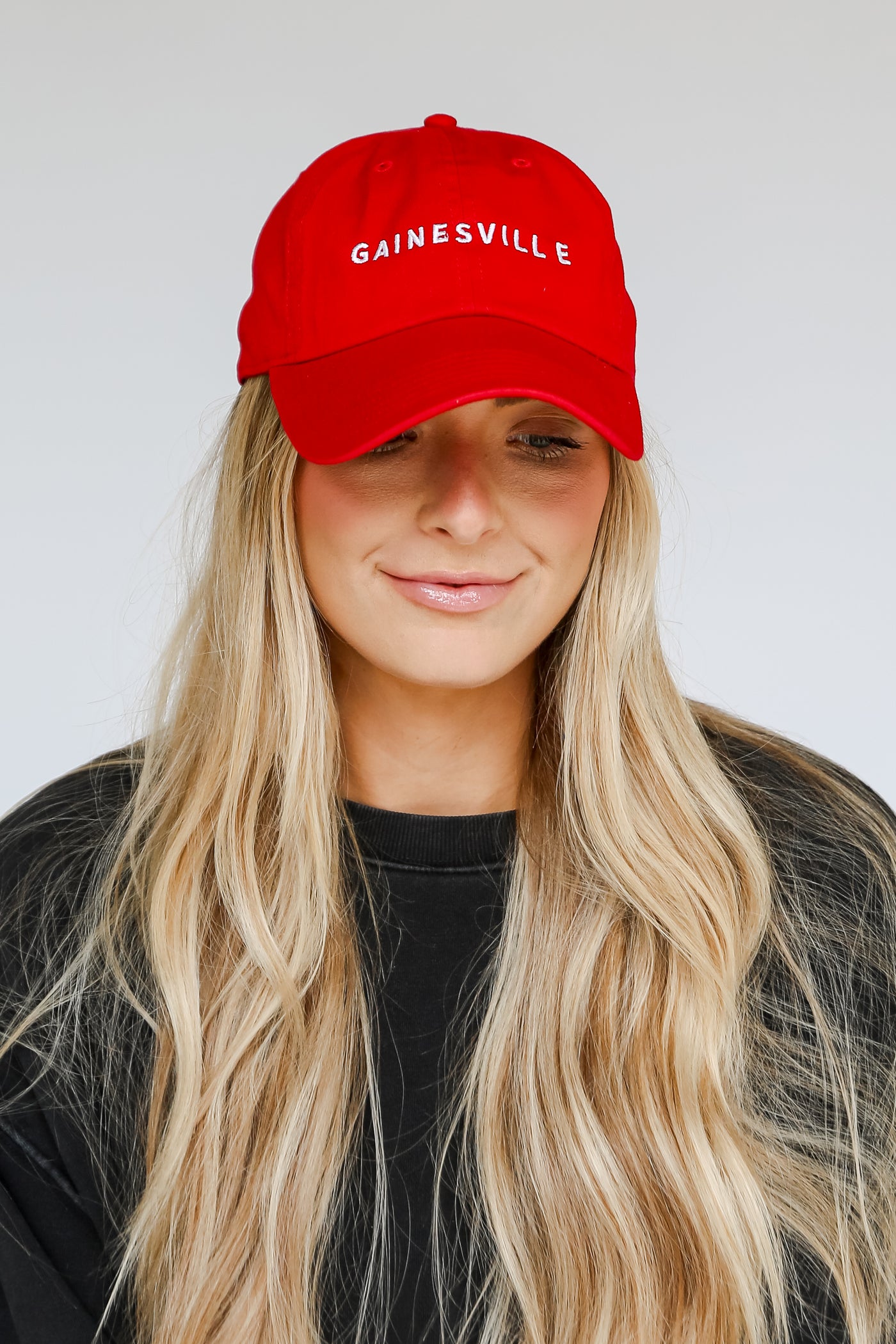 red Gainesville Embroidered Hat