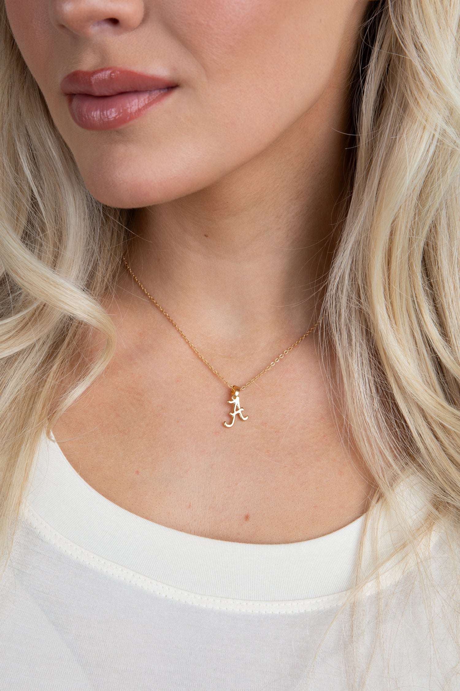 Gold A Charm Necklace | Game Day Jewelry | Dress Up Gold A Charm Necklace | Game Day Jewelry | Dress Up