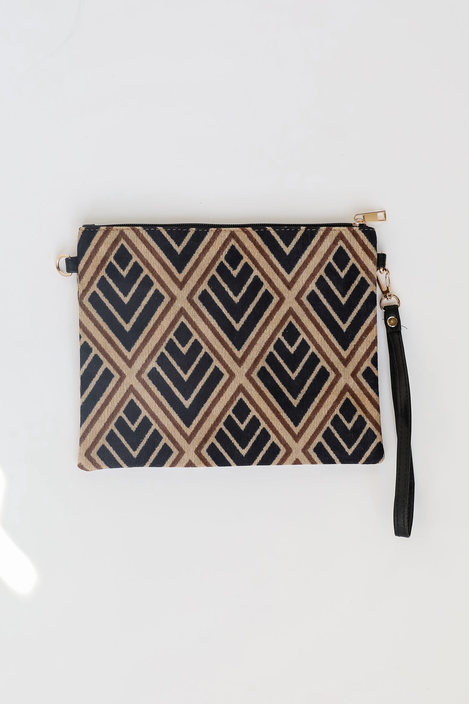 Bold Agenda Black Geometric Crossbody Bag