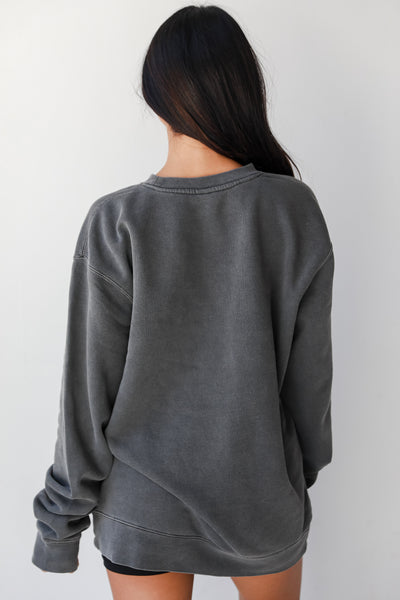 Charcoal Georgia Pullover back view
