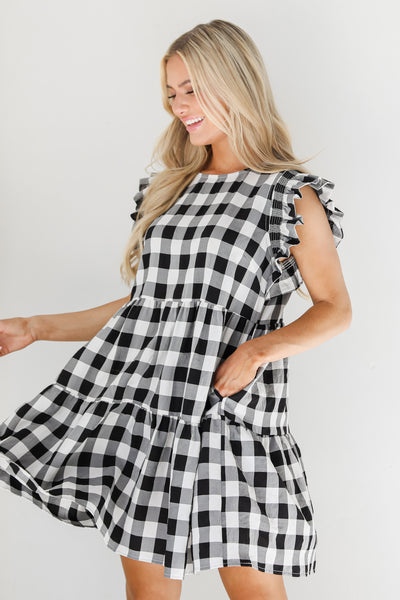 Gingham Mini Dress front view