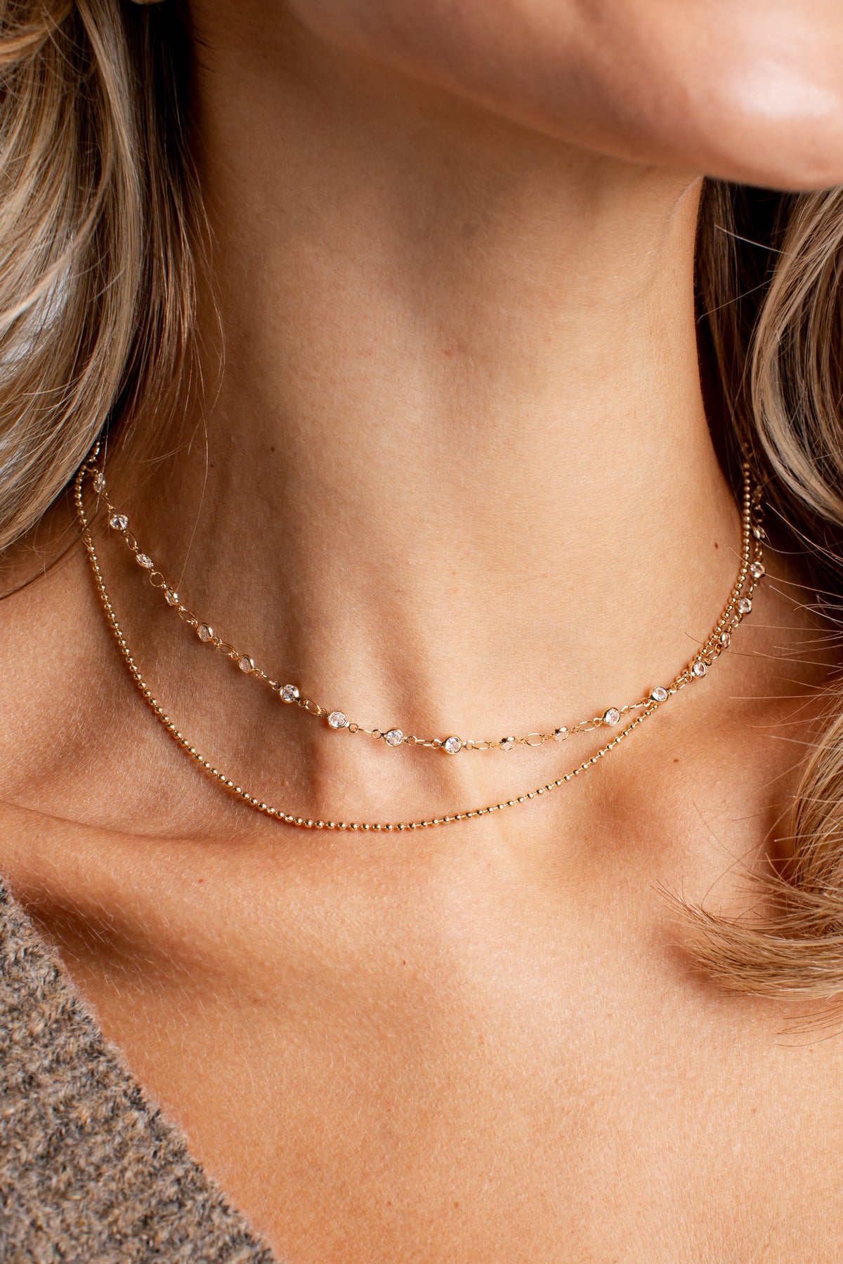 A close-up of a model&