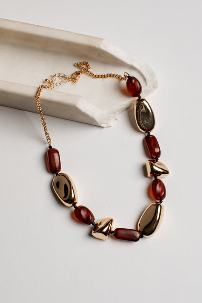 Cassidy Gold Statement Necklace