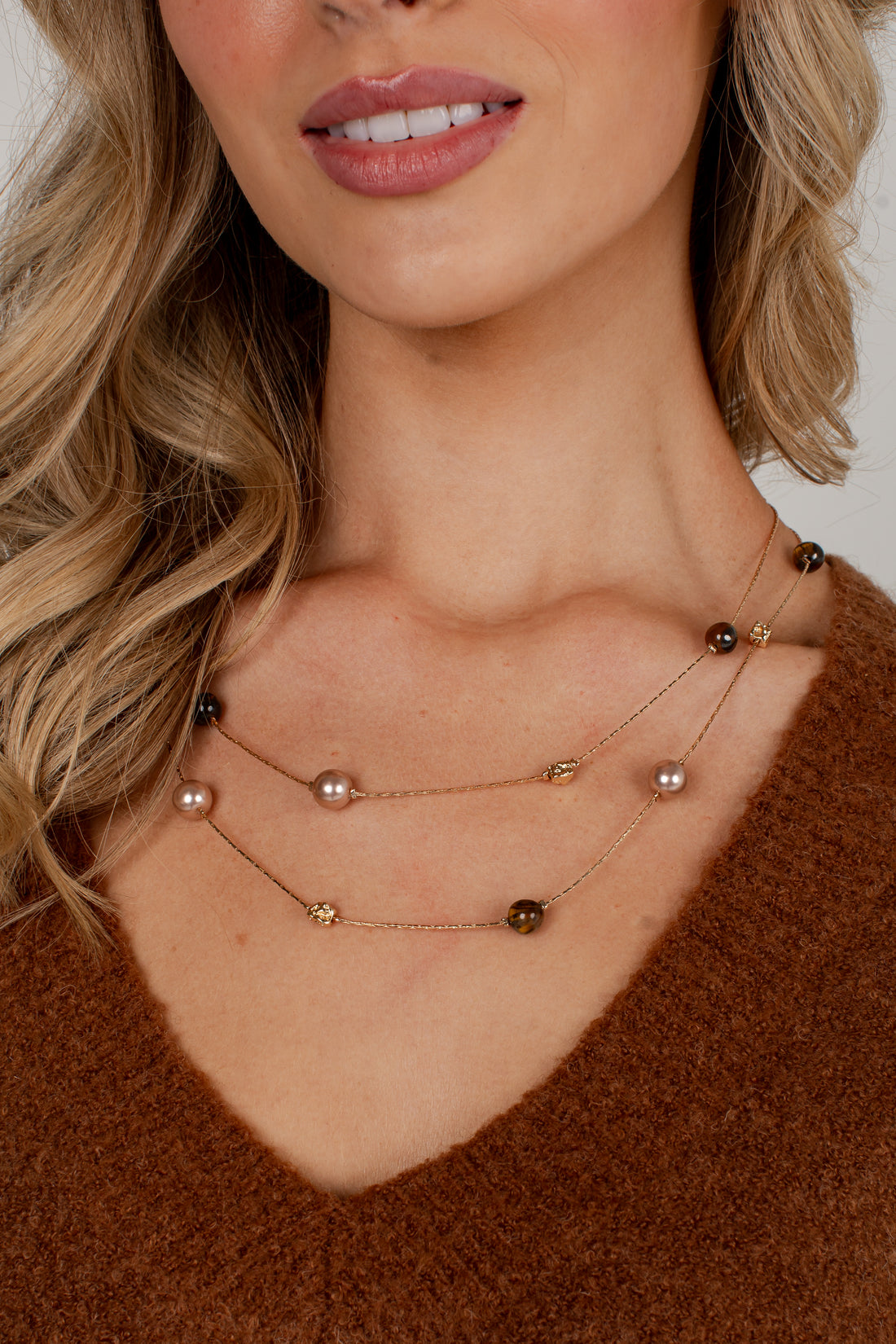 Jenny Gold Beaded Necklace