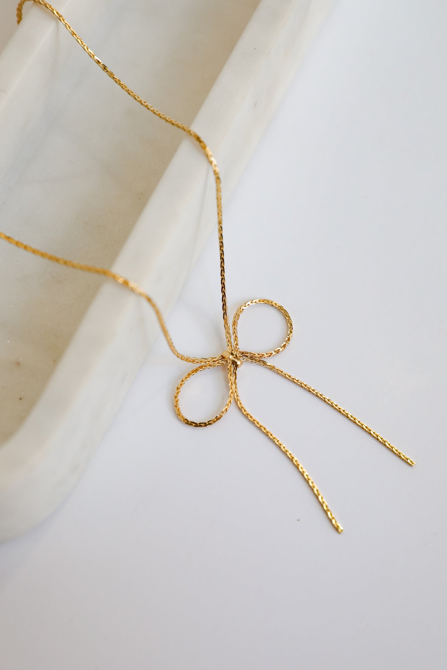 Myla Gold Bow Chain Necklace