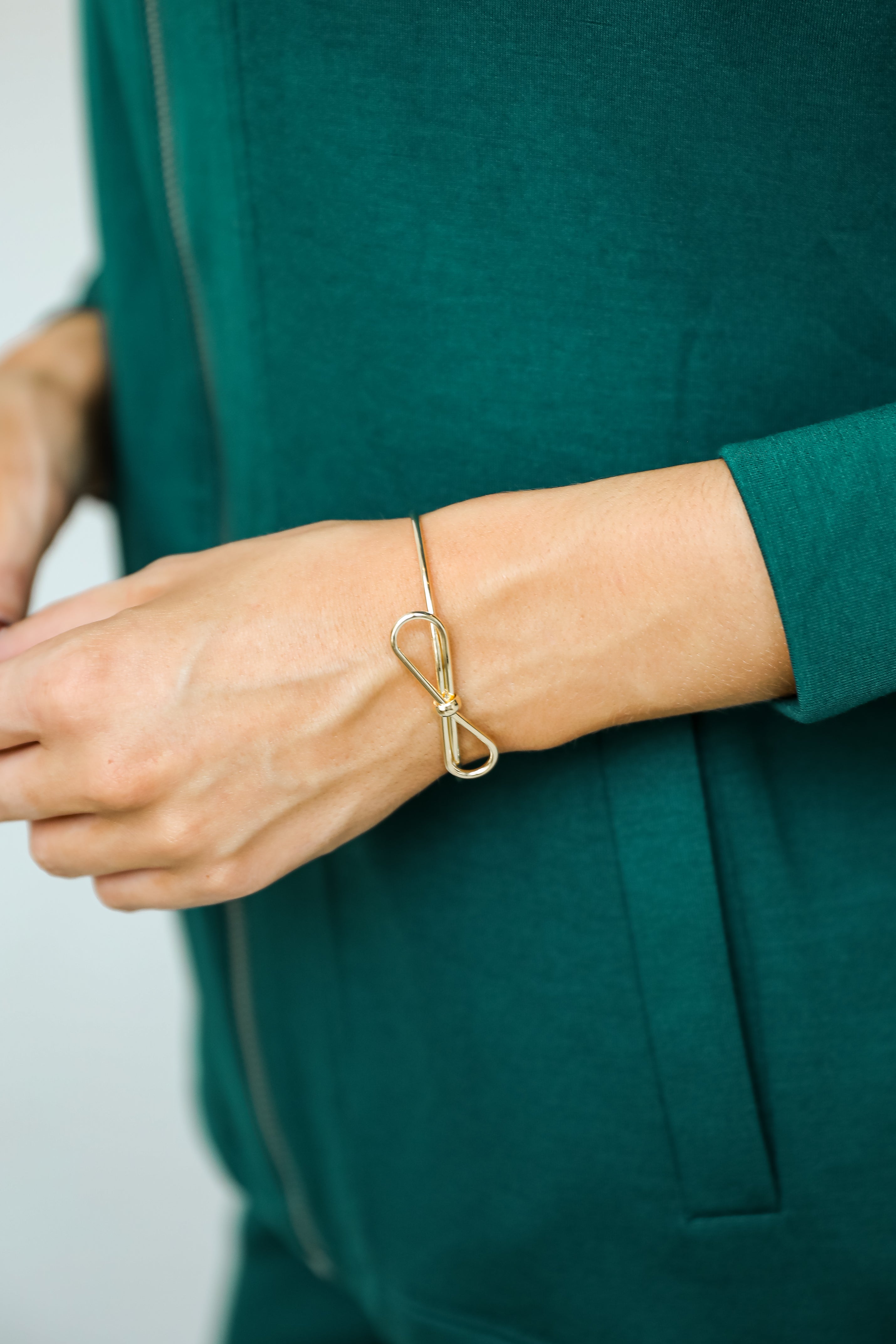 Remi Gold Bow Cuff Bracelet