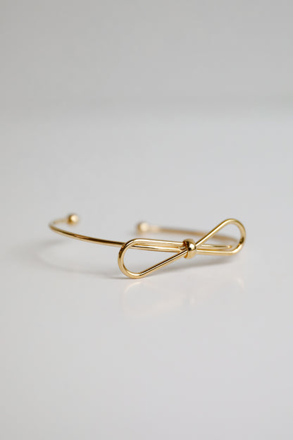 Remi Gold Bow Cuff Bracelet