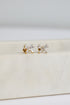 Claudia Gold Gemstone Bow Stud Earrings