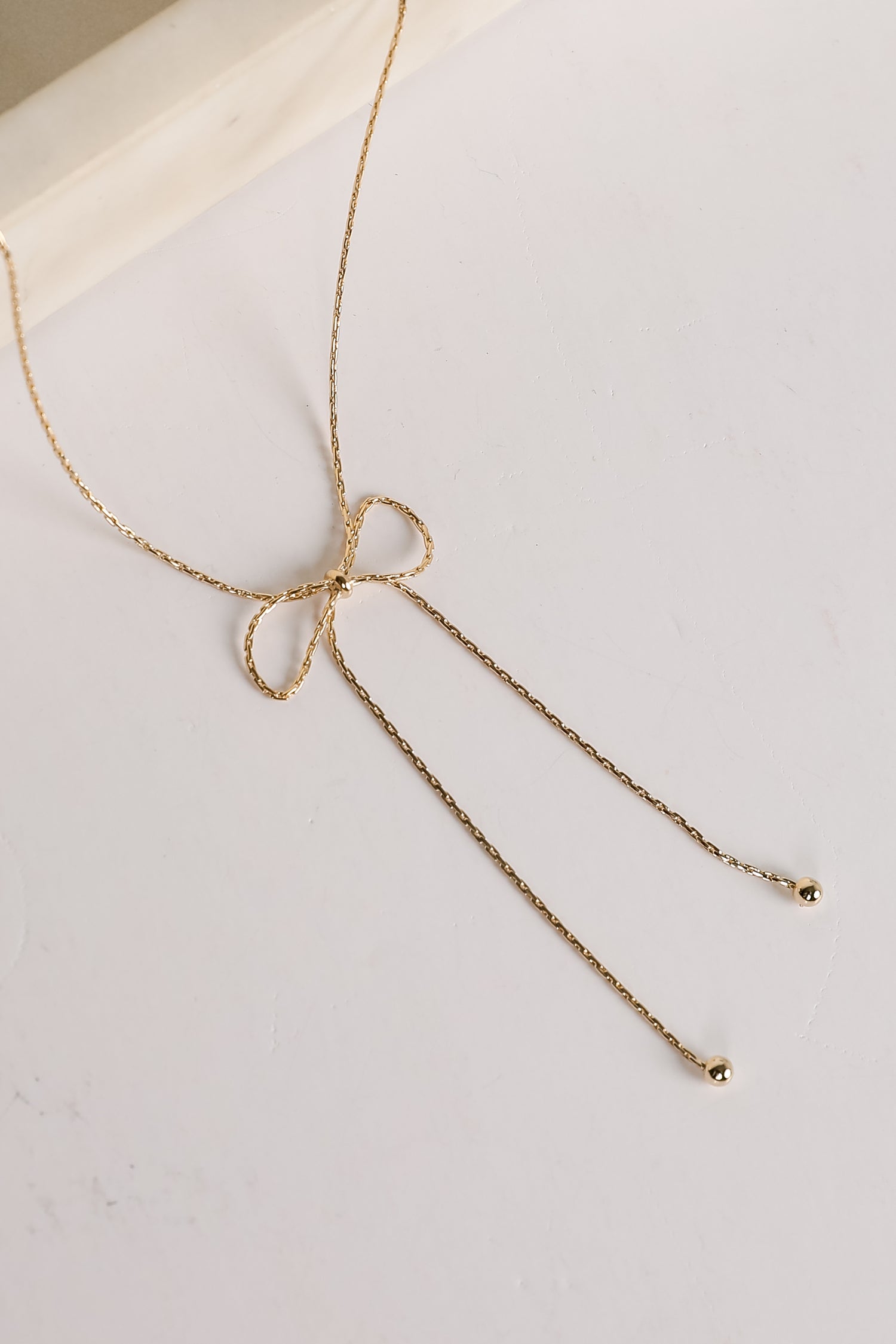 Cute Gold Bow Chain Necklace Bow Jewelry ShopDressUp – Dress Up