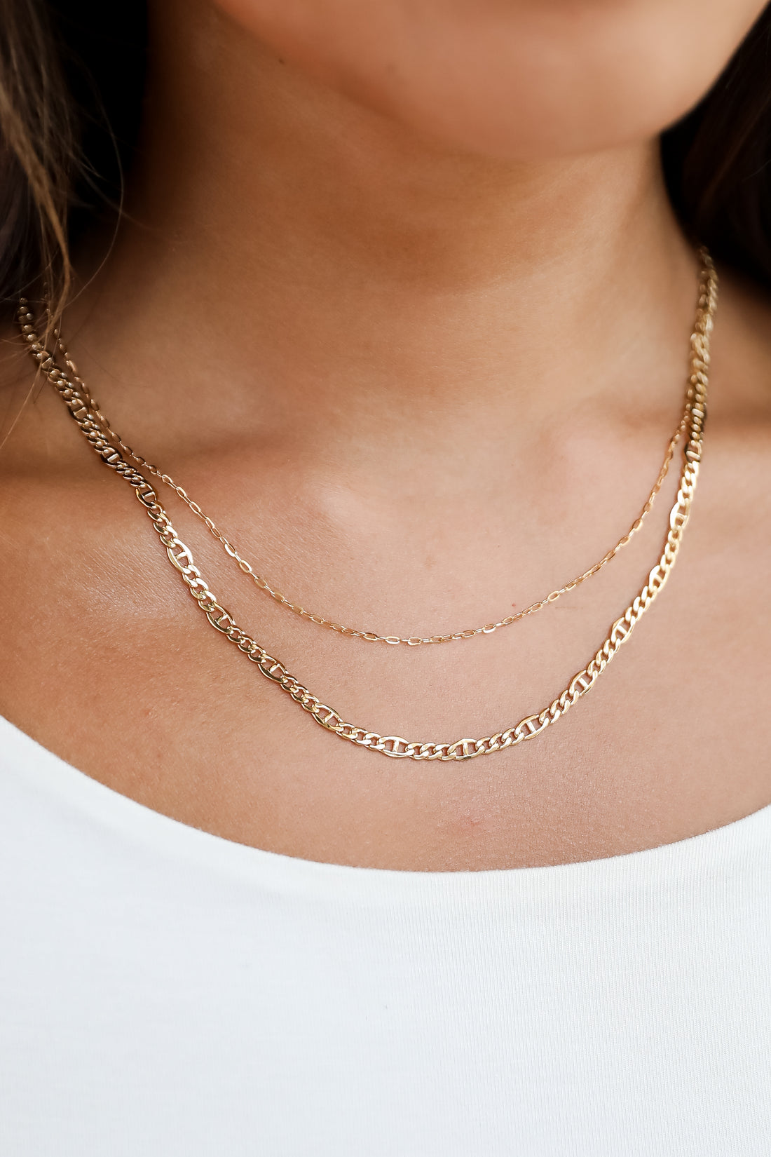 Isabella Gold Layered Chain Necklace