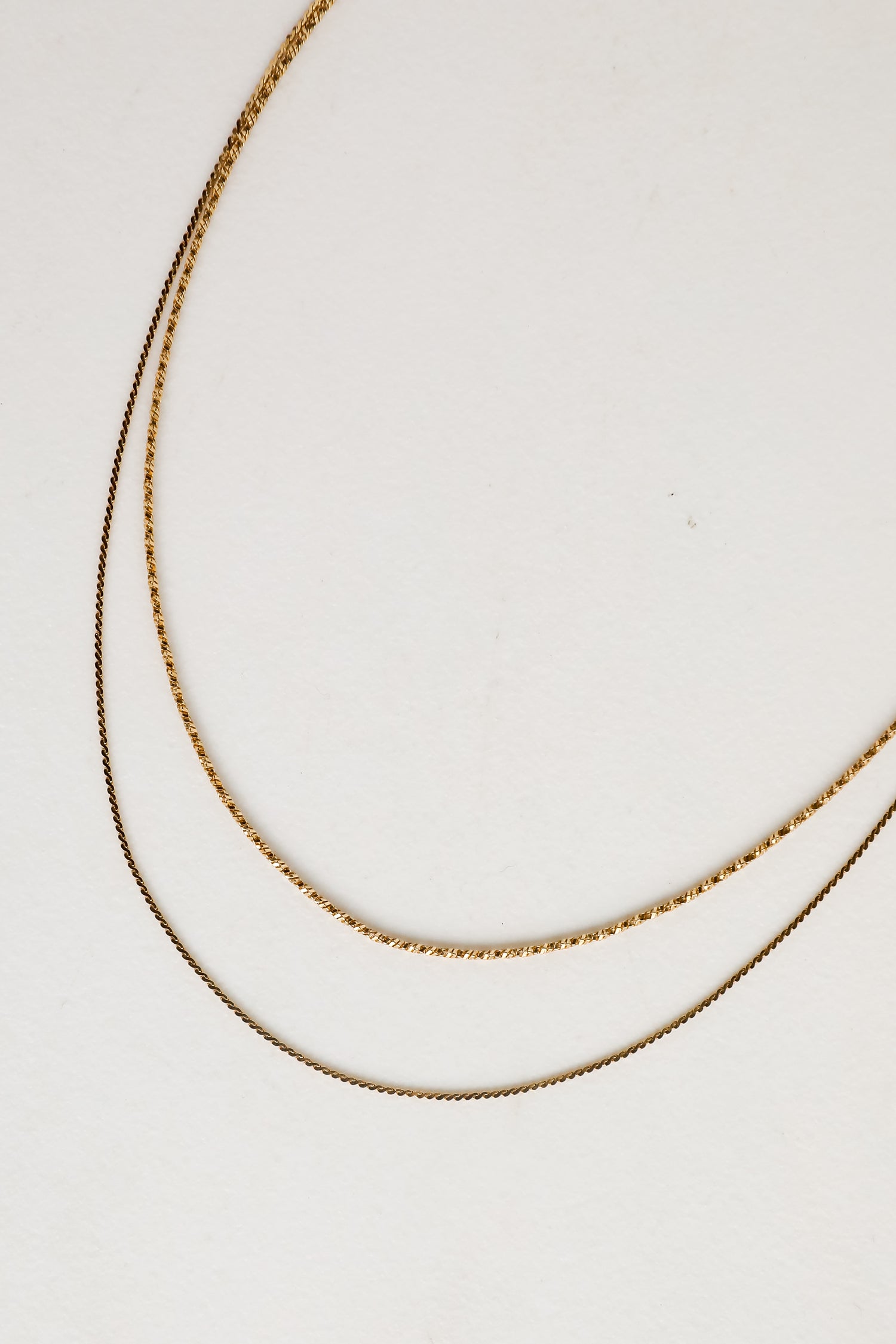 Gold Layered Chain Necklace