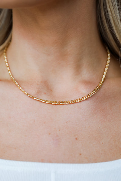 simple gold chain necklaces