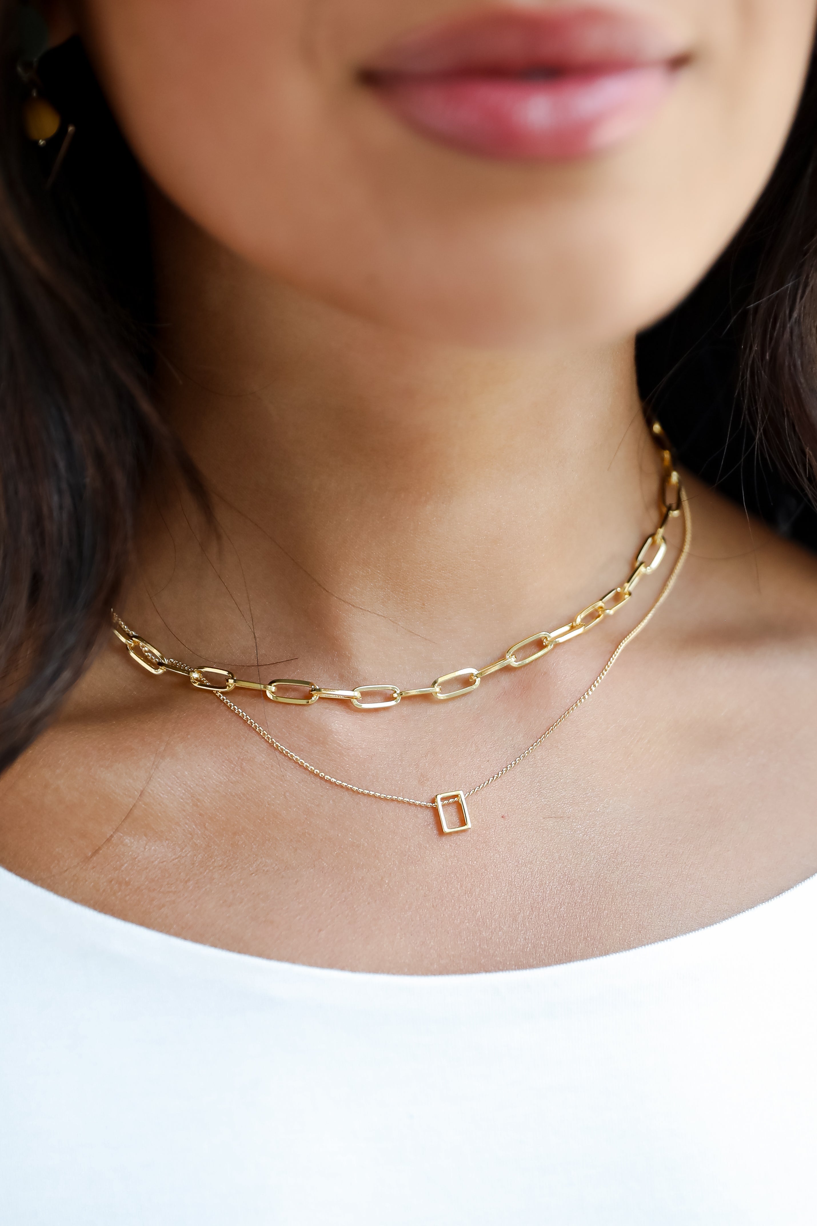 Amelia Gold Layered Chain Necklace