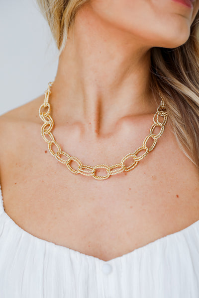 Scarlett Gold Chainlink Necklace