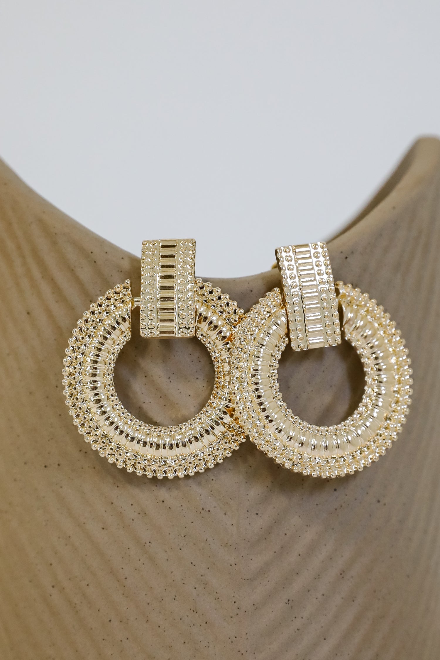 Gold Textured Statement Earrings | Gold Jewelry | ShopDressUp Dress Up Gold Textured Statement Earrings | Gold Jewelry | ShopDressUp Dress Up