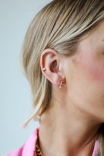 cross earrings