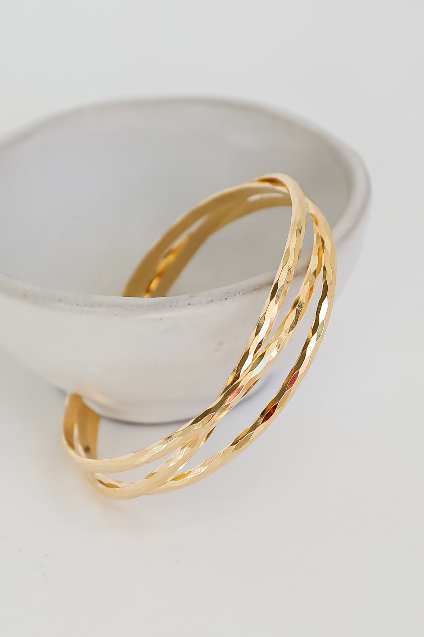 Gold Triple Cuff Bracelet