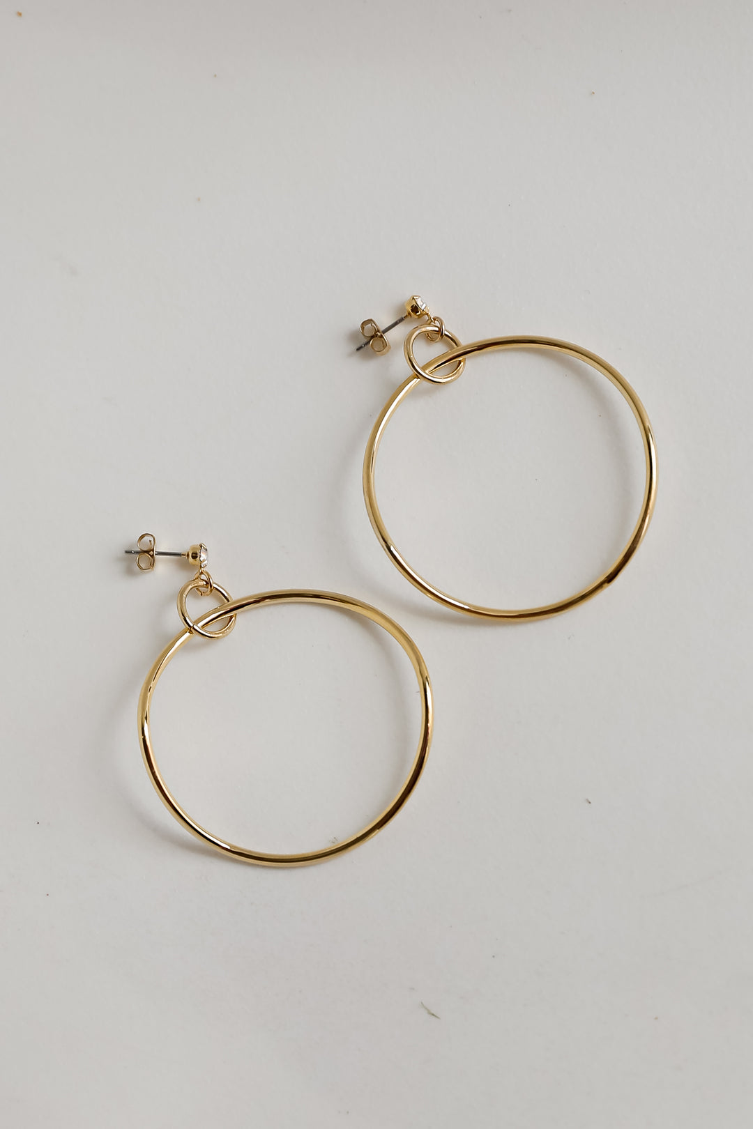 Juliette Gold Circle Statement Earrings dainty jewelry
