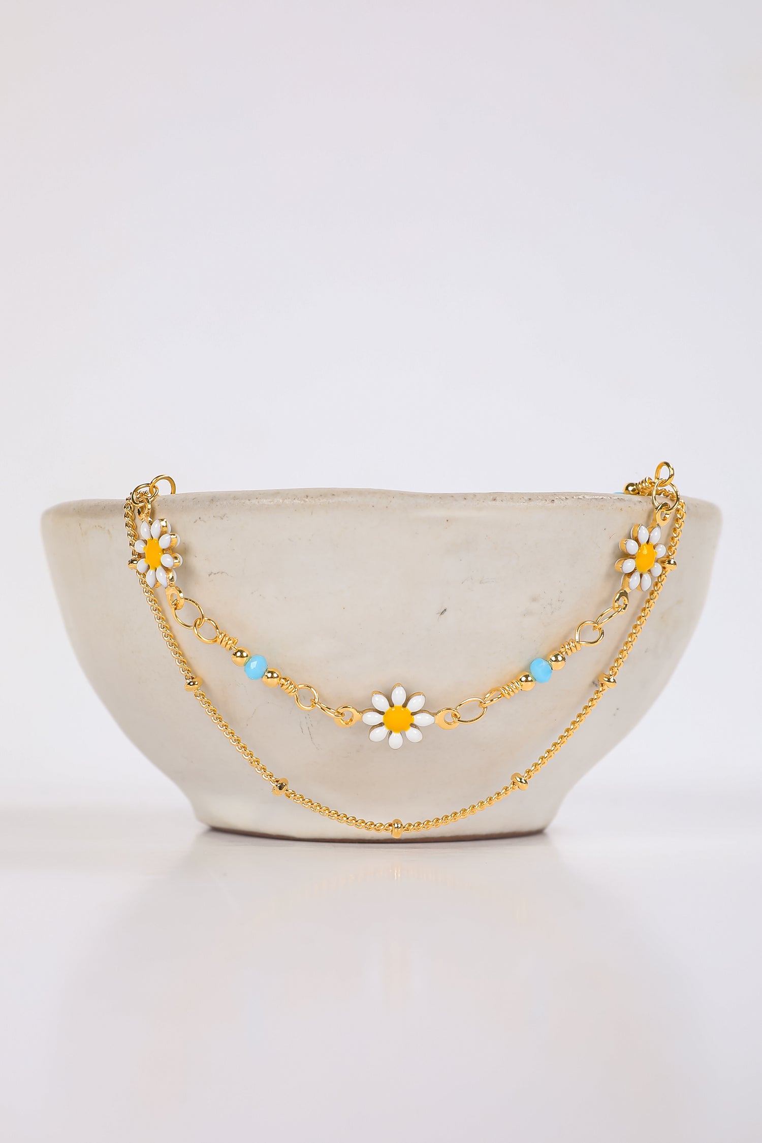 Cute Gold Flower Layered Chain Bracelet | Dainty Bracelets | DressUp Dress Up Cute Gold Flower Layered Chain Bracelet | Dainty Bracelets | DressUp Dress Up