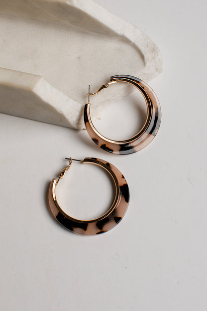 Hallie Gold Hoop Earrings