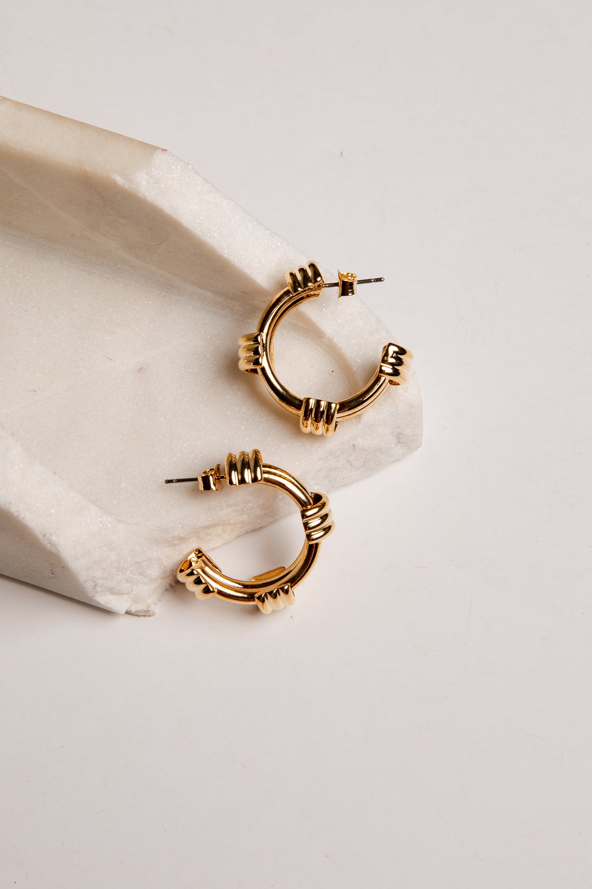Annalise Gold Hoop Earrings