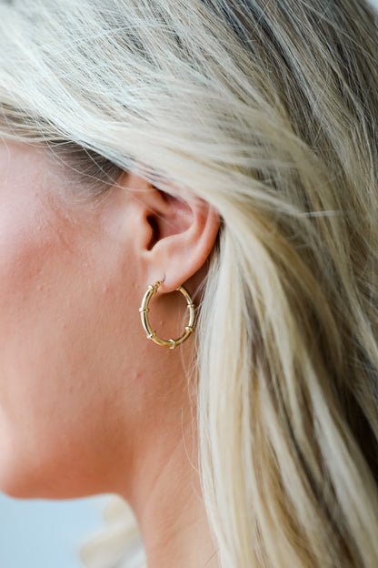 cute  gold hoops