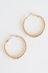 Gold Twisted Hoop Earrings