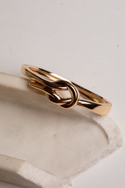 Haven Gold Knot Bangle Bracelet