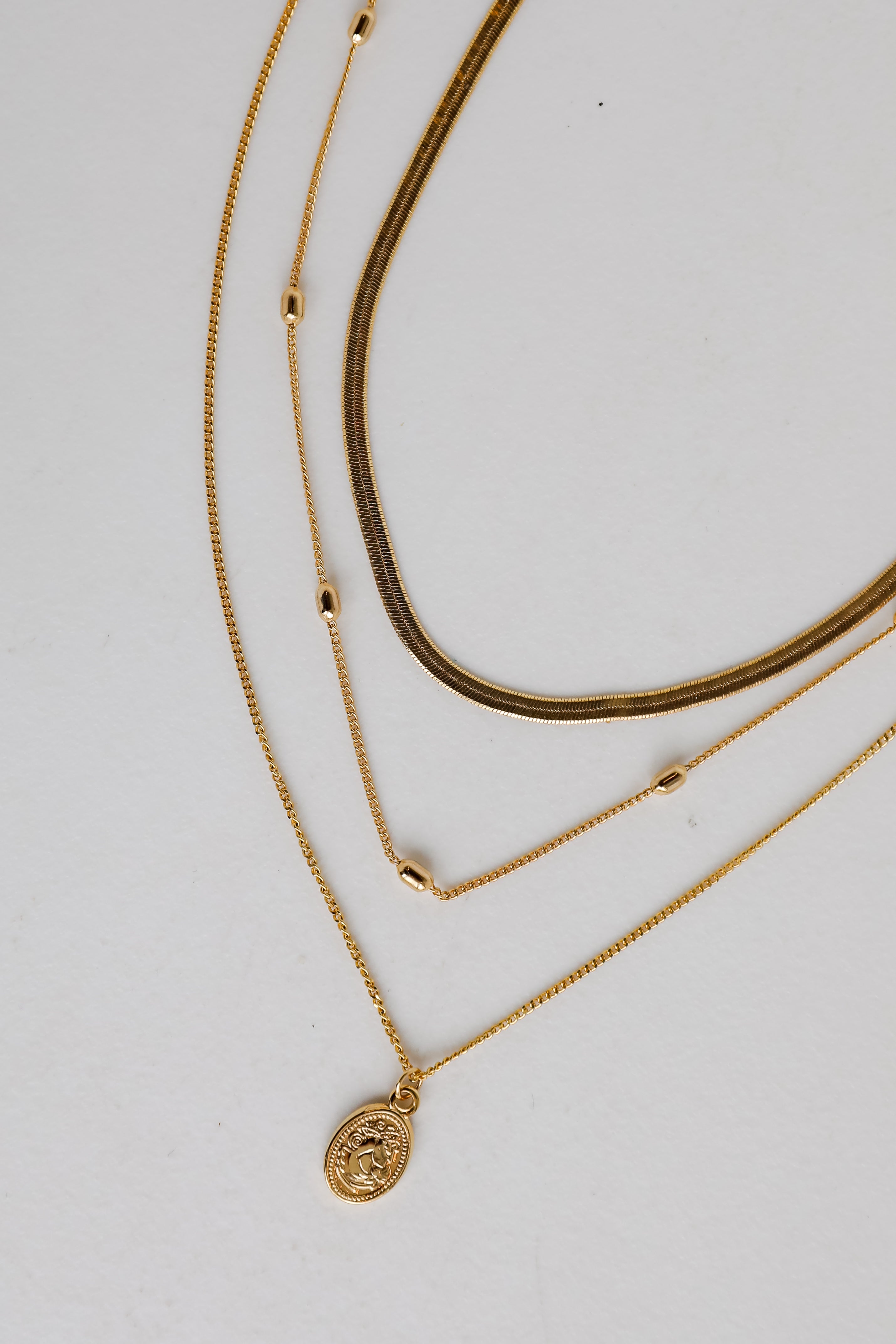 Gold Layered Chain Necklace